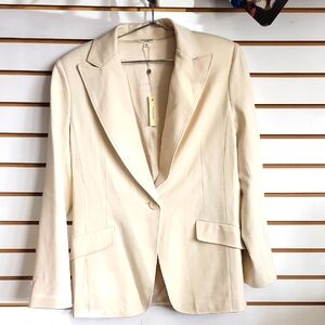 Max Studio Cream Blazer Med Nwt